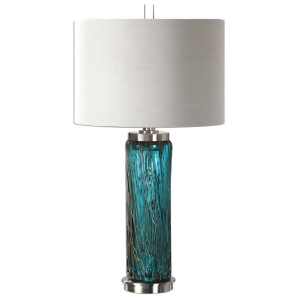 Uttermost Almanzora Blue Glass Lamp - All