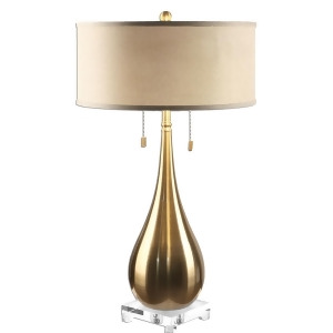Uttermost Lagrima Brushed Brass Lamp - All