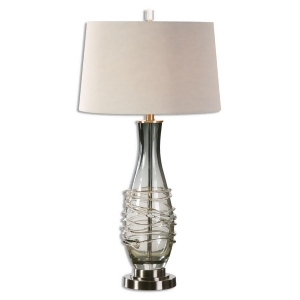 Uttermost Durazzano Gray Glass Table Lamp - All