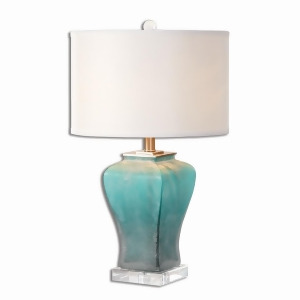 Uttermost Valtorta Blue-Green Glass Table Lamp - All