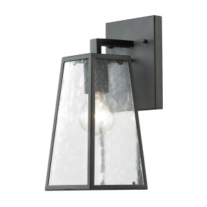 Elk Lighting Meditterano Collection 1 Light Outdoor Sconce In Textured Matte Bla - All