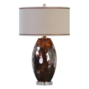 Uttermost Sabastian Bronze Glass Table Lamp - All