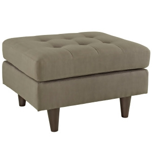 Modway Empress Upholstered Ottoman In Granite - All
