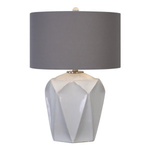 Uttermost Elvilar Gloss White Table Lamp - All