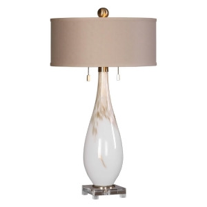 Uttermost Cardoni White Glass Table Lamp - All