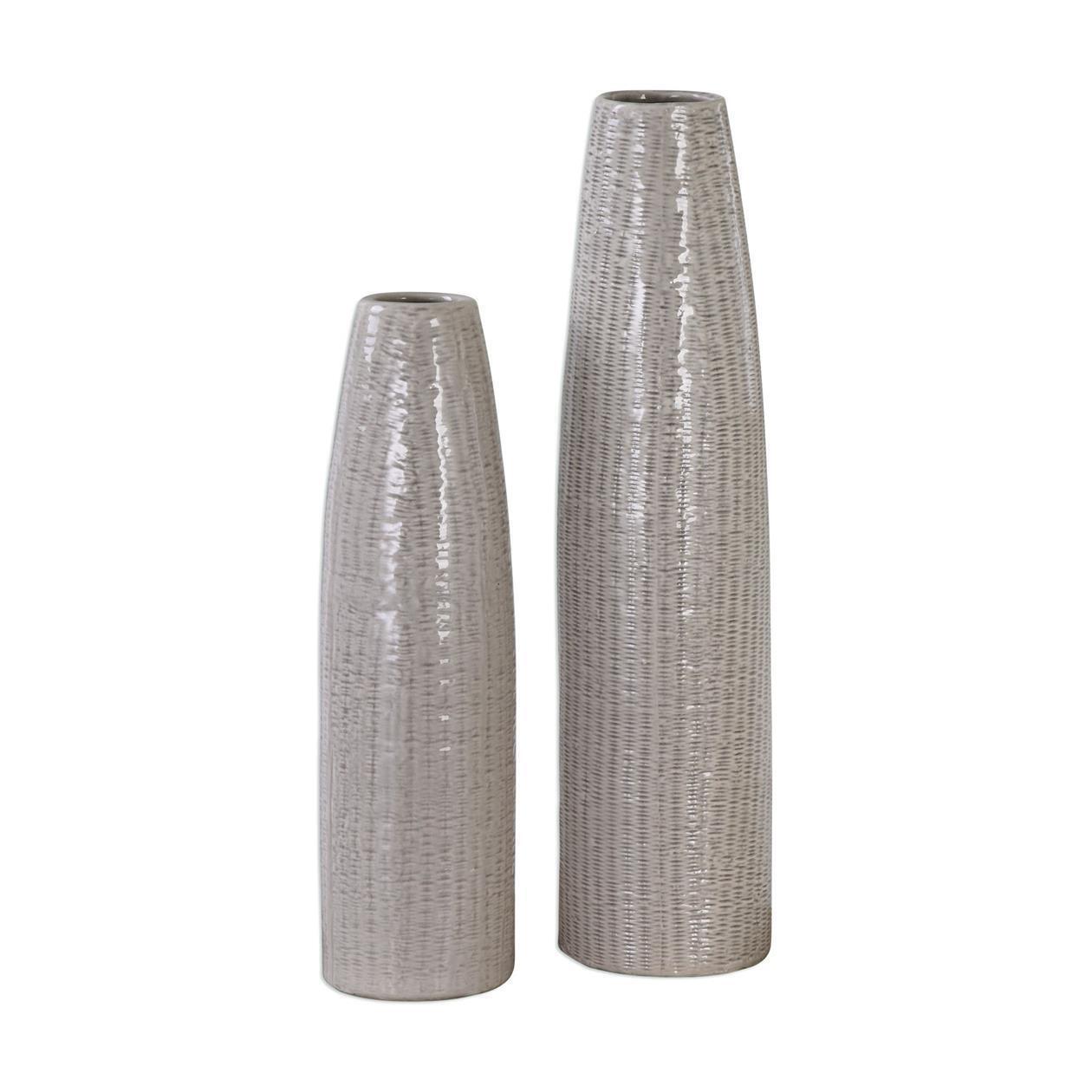 Uttermost Sara Textured Ceramic Vases - Set of 2