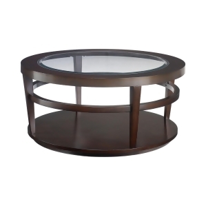 Hammary Urbana Glass Top Round Cocktail Table - All