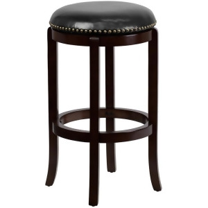Flash Furniture Ta-68929-ca-gg 29 Backless Cappuccino Wood Bar Stool With Black - All