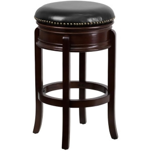 Flash Furniture Ta-68829-ca-gg 29 Backless Cappuccino Wood Bar Stool With Black - All