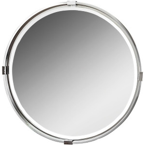 Uttermost Tazlina Brushed Nickel Round Mirror - All