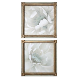 Uttermost Winter Blooms Floral Art Set of 2 - All
