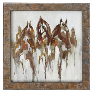 Uttermost Equestrian In Browns And Golds Abstract Art - All