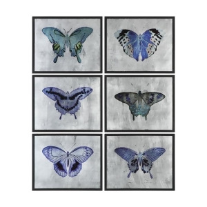 Uttermost Vibrant Butterflies Prints Set of 6 - All