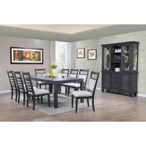 Sunset Trading Shades of Gray 11 Piece Dining Set w/China Cabinet - All