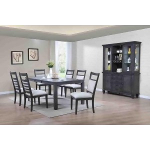 Sunset Trading Shades of Gray 9 Piece Dining Set w/China Cabinet - All