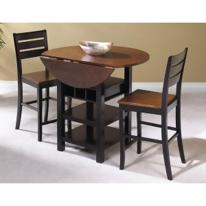 Sunset Trading Quincy 3 Piece Drop Leaf Pub Table Set - All
