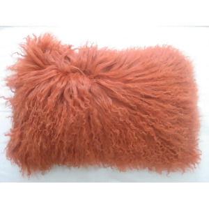 Moe's Home Lamb Fur Pillow Rect. In Orange - All
