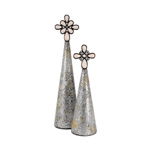 Pomeroy Montage Set of 2 Christmas Trees Silver - All