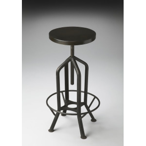 Butler Industrial Chic Revolving Bar Stool In Metalworks 2883025 - All
