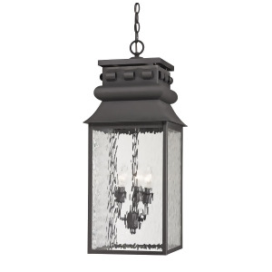 Elk Lighting Forged Lancaster Collection 3 Light Outdoor Pendant In Charcoal 4 - All