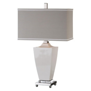 Uttermost Rochelle White Glaze Table Lamp - All
