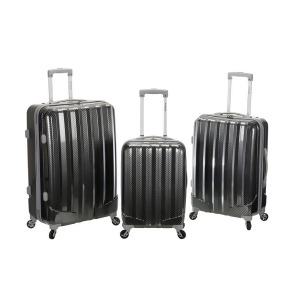 Rockland 3Pc Metallic Polycarbonate/Abs Upright Set In Fiber - All