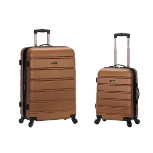 Rockland 20 28 2 Piece Expandable Abs Spinner Set In Brown - All
