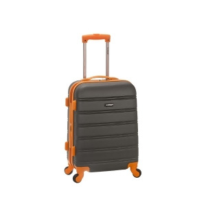 Rockland Melbourne 20 Expandable Abs Carry On In Charcoal - All