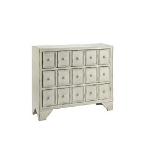Stein World Elkhart 3 Drawer Cabinet in Distressed White - All