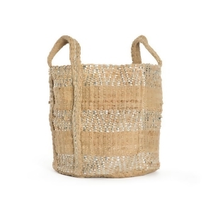 Go Home Two-Toned Jute Basket - All
