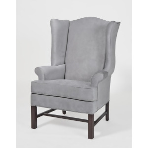 Comfort Pointe Chippendale Wing Chair Elizabeth Silver - All