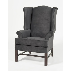 Comfort Pointe Chippendale Wing Chair Elizabeth Charcoal - All
