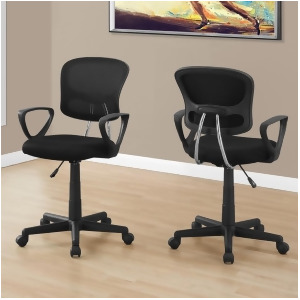 Monarch Specialties 7260 Multi-Position Office Chair in Black Mesh Juvenile - All