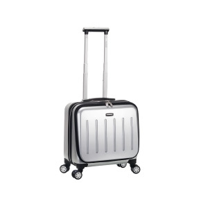Rockland Revolution Rolling Computer Case In Silver - All