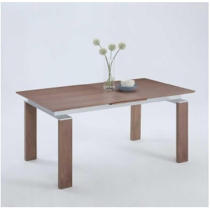 Chintaly Brittany Pop-Up Extension Table in Walnut Veneer - All