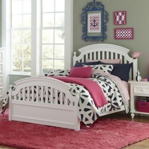 Legacy Academy Panel Bed in White - All