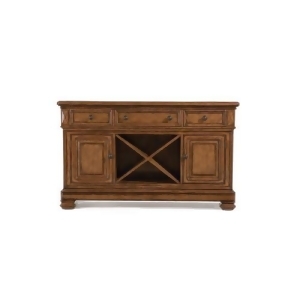 Legacy Larkspur Credenza w/Marble Top in Burnished Caramel - All