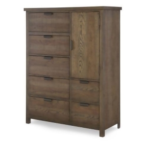 Legacy Fulton County 1 Door 7 Drawer Chest in Tawny Brown - All