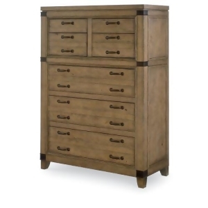 Legacy Metalworks 7 Drawer Chest in Oak - All