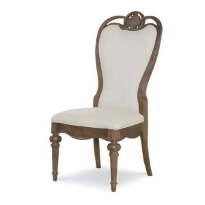 Legacy Renaissance Upholstered Back Side Chair in Oak Set of 2 - All
