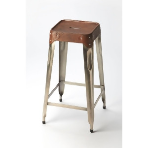 Butler Connor Iron Leather Barstool - All