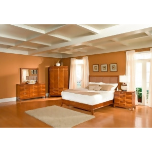 Butler Lake Shore Drive Amber King Leather Bed - All