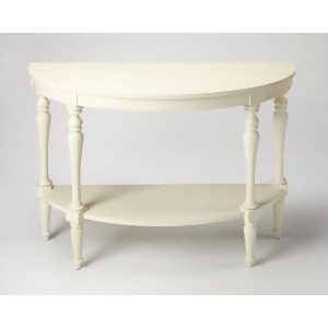 Butler Amherst White Demilune Console Table - All