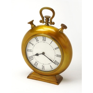 Butler Kenilworth Antique Brass Finish Desk Clock - All