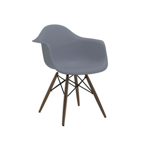 Design Lab Trige Slate Arm Chair Walnut Base Set of 2 - All