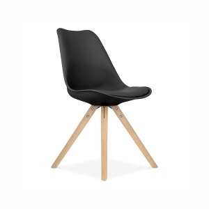 Design Lab Viborg Black Side Chair Natural Base Set of 2 - All