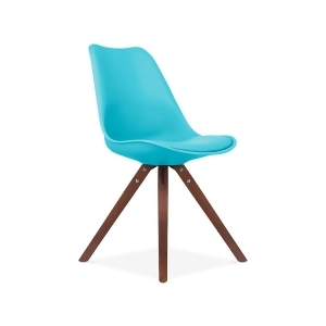 Design Lab Viborg Blue Side Chair Walnut Base Set of 2 - All