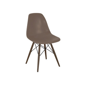Design Lab Trige Brown Side Chair Walnut Base Set of 2 - All