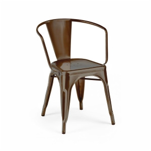 Design Lab Dreux Rustic Matte Steel Dining Chair Set of 4 - All