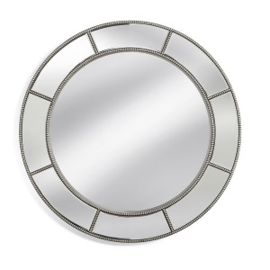Bassett Mirror Beaded Round Wall Mirror - All